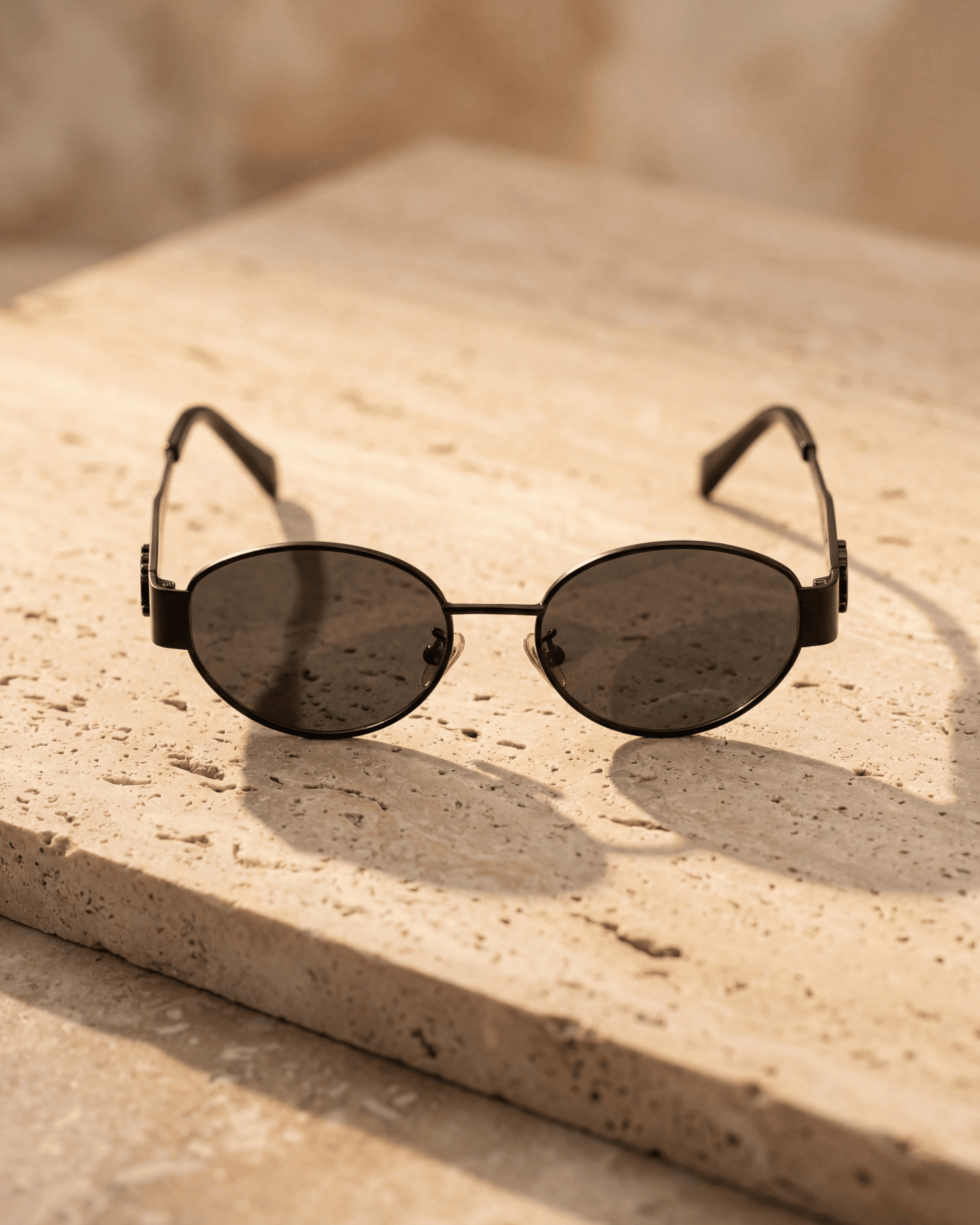 ASTRA — Oval metal sunglasses